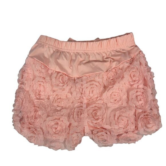 Girls Rose Pattern Sleeveless Top & Shorts Set Size 6 Pink - Picture 8 of 8